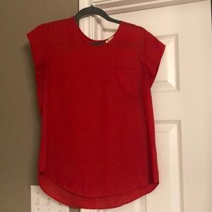Womens lightweight red blouse